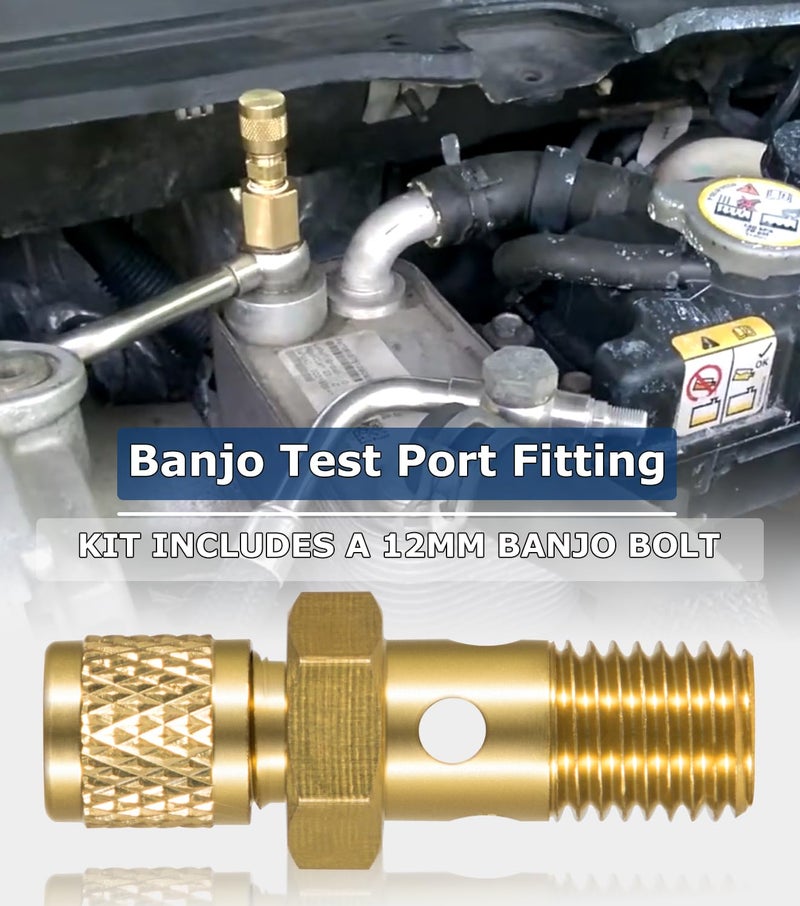 Camoo Fuel Filter Air Bleeder Service Kit With Poly Hose & Banjo Bolt For 2008 2009 2010 Ford 6.4L Powerstroke Diesel Engines F250 F350 F450 F550 - Image 4